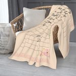 Couverture Polaire Personnalisée avec Texte et Nom Cadeau de Saint-Valentin pour Couple Famille Amis