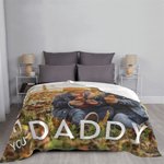 Personalisierte We Love You Daddy Mommy Foto Decke Home Dekoration Geburtstag Jahrestag Geschenk für Familie