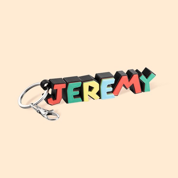 Gepersonaliseerde 3D Cartoon Sleutelhanger met Decoratieve Naamplaat Verjaardagscadeau voor kinderen Game Lovers