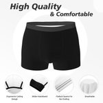 Personalized These Sweet Cheeks Belong to Heart Men Boxer Briefs Underwear with Name Valentine's Day Anniversary Gift for Boyfriend Husband