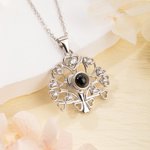 Collar personalizado con proyección del árbol de la vida del amor con 100 idiomas Te quiero Cumpleaños San Valentín Regalo para mujer