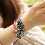 Gepersonaliseerde 4 stuks Football Game Day stapelbare armband sport team sieraden Gift voor voetbalfans voetbal moeder