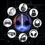 Gepersonaliseerde acryl Gamertag Hoofdtelefoonstandaard met naam Verstelbare Multi-Color Light Desk Decor Gaming accessoires Verjaardag Kerstcadeau voor Gamers