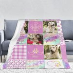 Personalisierte Haustier Hund Katze Decke mit Fotos und Namen Geschenk für Tierliebhaber