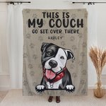 Couverture personnalisée avec impression de pattes pour chien Cadeau d'anniversaire pour les amoureux des chiens, chats et animaux de compagnie