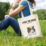 Bolsa de lona personalizada We Rule The House Regalo para amantes de las mascotas