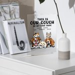 Henkilökohtainen Tämä on minun sohva Go Sit Over There Funny Pet Akryyli Plaque Housewarming lahja Home Decoration Kissa Koira Loverille