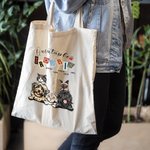 Personalized Trouble Maker Colourful Letters Tote Bag Reusable Pet Theme Shopping Bag Funny Birthday Gift for Cat Dog Lover