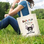 Personalized Trouble Maker Colourful Letters Tote Bag Reusable Pet Theme Shopping Bag Funny Birthday Gift for Cat Dog Lover