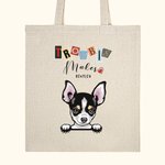 Personalized Trouble Maker Colourful Letters Tote Bag Reusable Pet Theme Shopping Bag Funny Birthday Gift for Cat Dog Lover