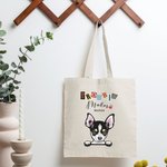Personalized Trouble Maker Colourful Letters Tote Bag Reusable Pet Theme Shopping Bag Funny Birthday Gift for Cat Dog Lover