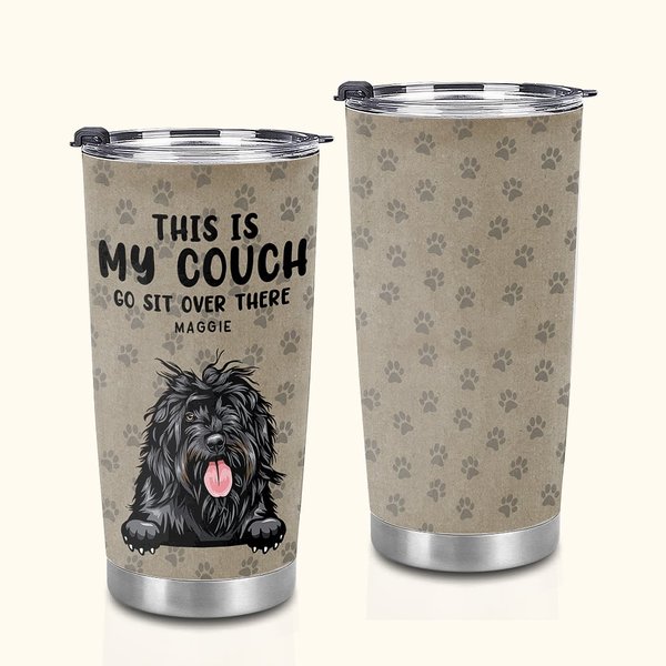 Gepersonaliseerde Leuke Huisdier Dit Is Onze Bank Ga Daar Zitten 20oz Tumbler voor Warme en Koude Dranken Cadeau voor Huisdierliefhebber