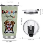 Personalised Trouble Maker Pet 20oz Tumbler Birthday Gift for Pet Lovers