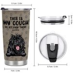 Gepersonaliseerde Leuke Huisdier Dit Is Onze Bank Ga Daar Zitten 20oz Tumbler voor Warme en Koude Dranken Cadeau voor Huisdierliefhebber