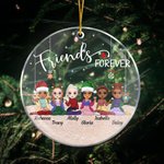 Adorno acrílico personalizado Friends Forever Regalo para hermana