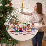 Gepersonaliseerde Life Is Better With Sisters Acryl Ornament Gift voor haar