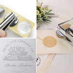 Personalised Ex Libris From The Library of Book Embosser Stamp with Name Christmas Books Lover Gift for Librarian Book Club