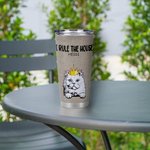 Henkilökohtainen me hallitsemme talon 20oz Tumbler syntymäpäivälahja lemmikkieläinten ystävälle 2