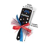 Personalized Paddle Hair Brush Anti-static Massage Comb with Ribbon Grooming Accessory Gift for Teen Girl Cheer Team