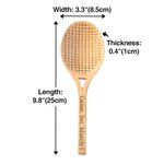 Gepersonaliseerde Food Grade Houten Tennis Racket Salade Servers met Gegraveerde Tekst Set van 2 Grappig Geschenk voor Tennis Lovers