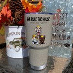 Personalized Interesting Pet Rule This House 30oz Tumbler Drinks with Name Birthday Gift for Pet Lover