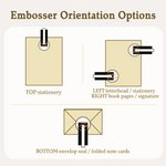 Personalized Farm Highland Cow Theme Book Envelope Embosser Stamp and Storage Bag with Name and Address Wedding Gift for Cow Lover Book Lover