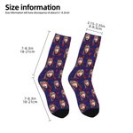 Personalisierte Multicolor XOXO Gesicht Foto Socken Komfort atmungsaktiv Valentinstag Geschenk für Paare