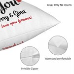Personalizzato I Choose You Throw Pillow Cover Decorazione per la casa con nome e testo Anniversario Regalo di San Valentino per la persona amata
