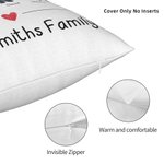 Taie d'Oreiller Personnalisée avec Nom et Personnage du Thème de Pyjama Soirée Familiale Motif Flocons de Neige Cadeau Décoratif de Noël et Nouvel An