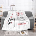 Gepersonaliseerde Ik Kies Je Liefdesbrief Zachte Deken Huisdecoratie Verjaardag Valentijnsdag Cadeau voor Geliefde