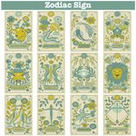 Verre rétro personnalisé en verre givré avec couvercle en bambou et paille Cadeau d'anniversaire en astrologie pour la famille et les amis