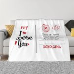Gepersonaliseerde Ik Kies Je Liefdesbrief Zachte Deken Huisdecoratie Verjaardag Valentijnsdag Cadeau voor Geliefde