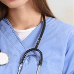 Personalised Stethoscope ID Tag with Birthstone Name Nurses Week Graduation Thanks Gift for Doctor Nurse