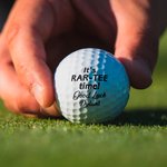 Balles de Golf Personnalisées avec Texte Lot de 3 Accessoires de Sport Cadeau Fête des Pères pour Homme Amateur de Golf