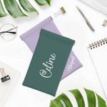 Custodia per occhiali personalizzata Squeeze Top Custodia impermeabile con nome Matrimonio Regalo di compleanno per amici di famiglia