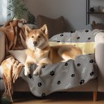 Couverture personnalisée multicolore avec nom pour animaux de compagnie Cadeau pour les amoureux des animaux