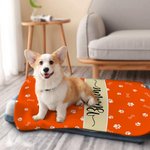 Couverture personnalisée multicolore avec nom pour animaux de compagnie Cadeau pour les amoureux des animaux