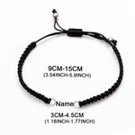 Personalised Magnetic Matching Couple Braid Bracelets with Names Set of 2 Valentine's Day Anniversary Gift for Couple