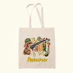 Borsa in tela personalizzata The Hunt Is On con motivo a coniglietto e nome Regalo di Pasqua per bambini