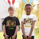 Onesie pour Bébé Motif Lapin T-Shirt Personnalisé avec Nom Cadeau de Pâques pour Enfant
