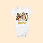 Onesie pour Bébé Motif Lapin T-Shirt Personnalisé avec Nom Cadeau de Pâques pour Enfant
