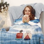 Personalisierte Eine Umarmung vom Himmel, wenn Sie wirklich vermissen uns weiche Decke Gedenkgeschenk für Familie