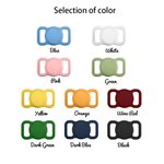 Gepersonaliseerde Silicone AirTag Houder voor Halsband met Gegraveerde Naam Telefoon Nummer Huisdier Portret Benodigdheden Cadeau voor Hond Huisdier Liefhebbers