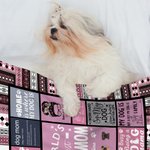 Personalized World's Best Dog Dad Soft Puppy Blanket with Name Birthday Gift for Cat Dog Pet Lover Owner