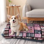 Personalized World's Best Dog Dad Soft Puppy Blanket with Name Birthday Gift for Cat Dog Pet Lover Owner