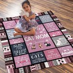 Personalized World's Best Dog Dad Soft Puppy Blanket with Name Birthday Gift for Cat Dog Pet Lover Owner