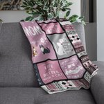 Personalized World's Best Dog Dad Soft Puppy Blanket with Name Birthday Gift for Cat Dog Pet Lover Owner