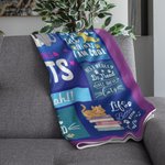 Personalised Just A Girl Who Loves Dogs Pet Throw Blanket with Name Soft & Warm Gift for Cat Dog Pet Lover Owner