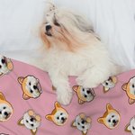 Couverture personnalisée avec photo de l'animal de compagnie Cadeau d'anniversaire pour le propriétaire d'un animal de compagnie