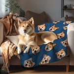 Couverture personnalisée avec photo de l'animal de compagnie Cadeau d'anniversaire pour le propriétaire d'un animal de compagnie